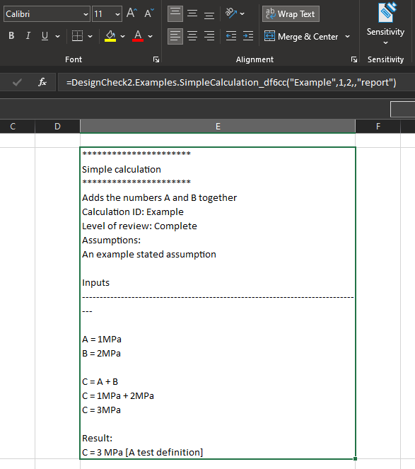 excel-plain-text-report