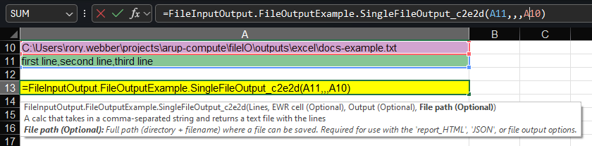 excel file output 2