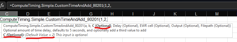 optional input example