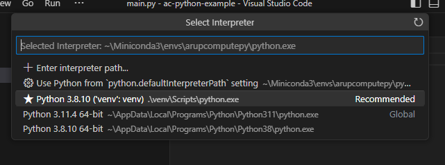 vscode-python-select-venv