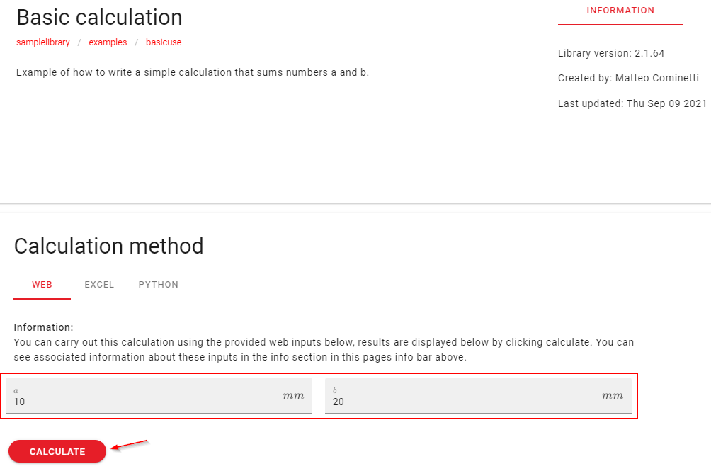 web-calc-enter-values